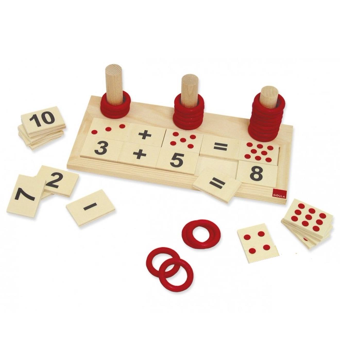 Jeu Éducatif Pour Additionner Et Soustraire Beige