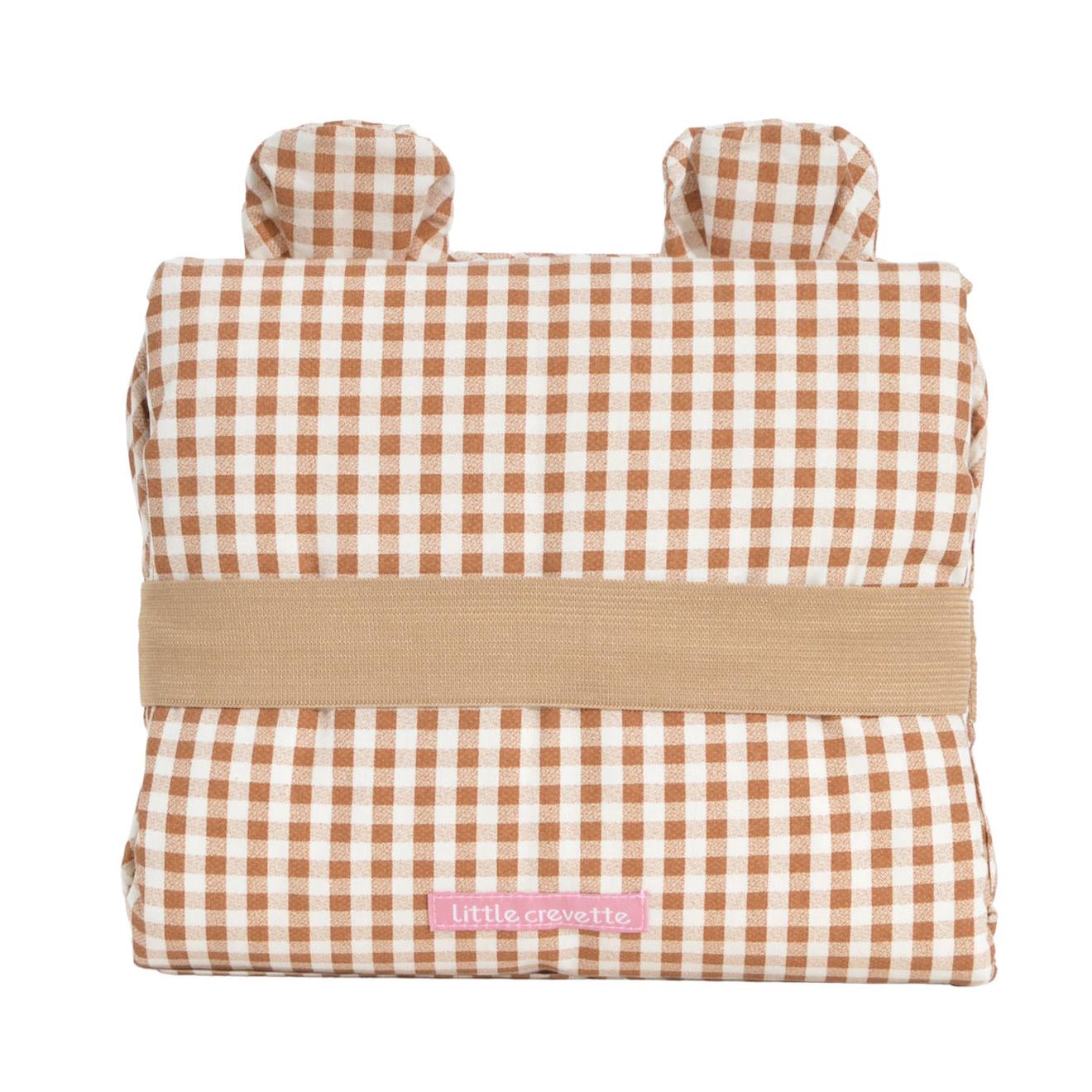 Tapis À Langer De Voyage Coton Bio Caramel (Little Crevette) - Image 1