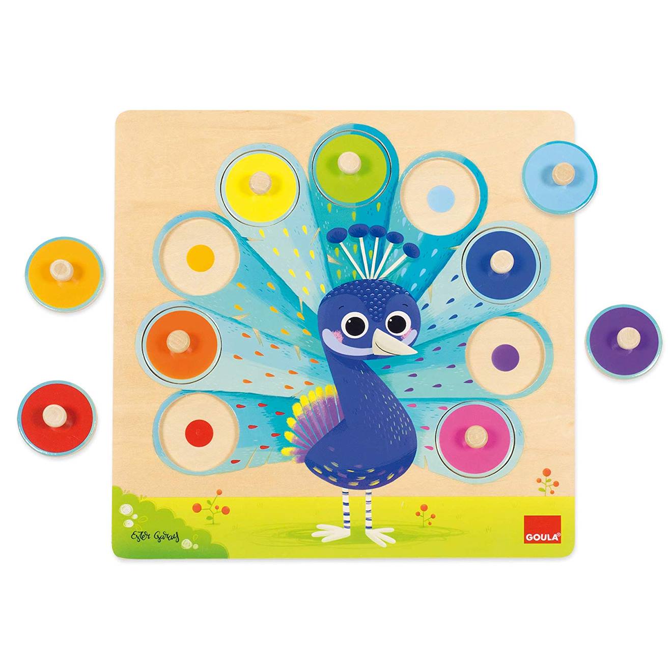 Puzzle Paon Bleu