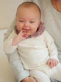 Bébé-Pantalon, jean-Ensemble naissance 2 pièces en tricot détail tissu Liberty
