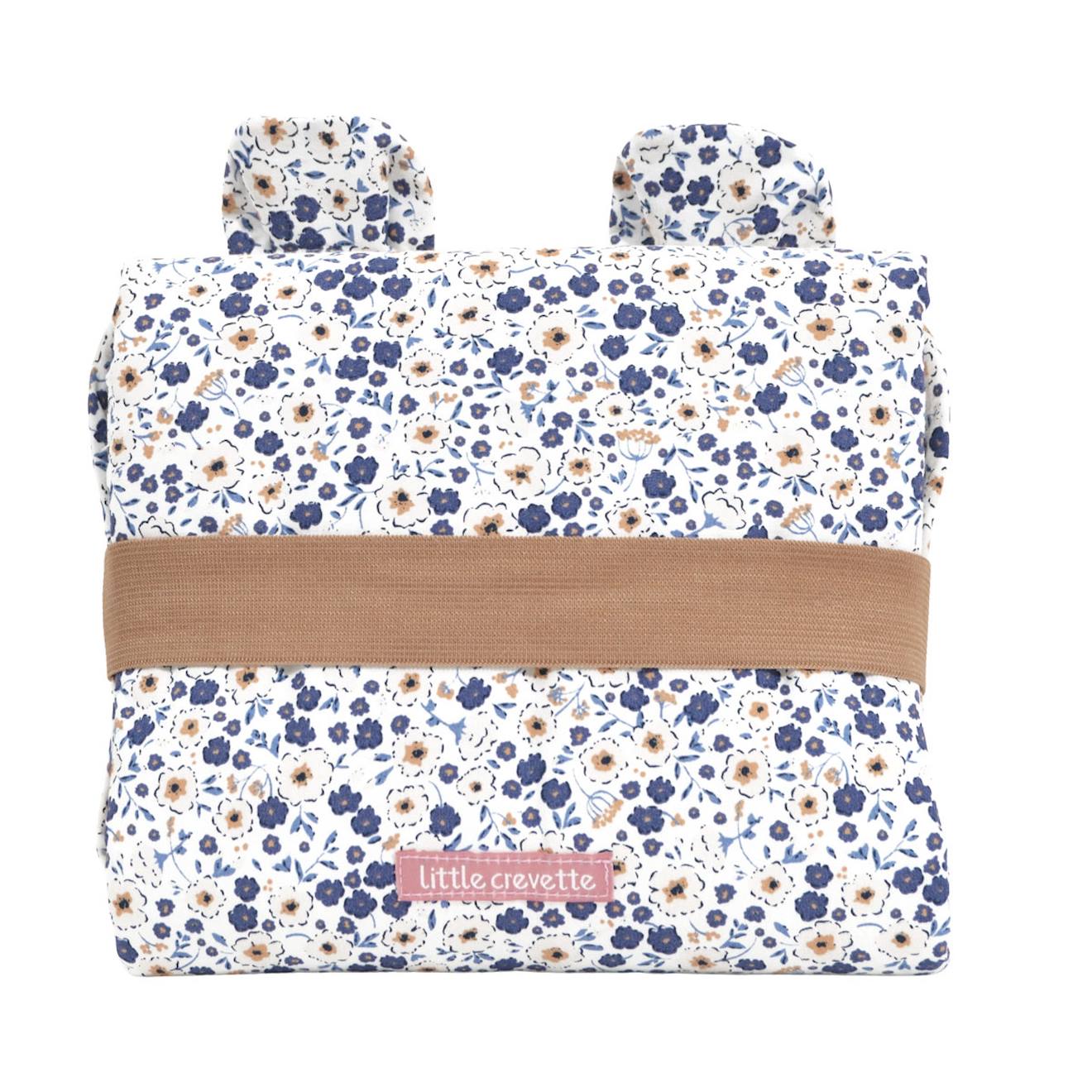 Tapis À Langer De Voyage Coton Bio Bleu (Little Crevette) - Image 1