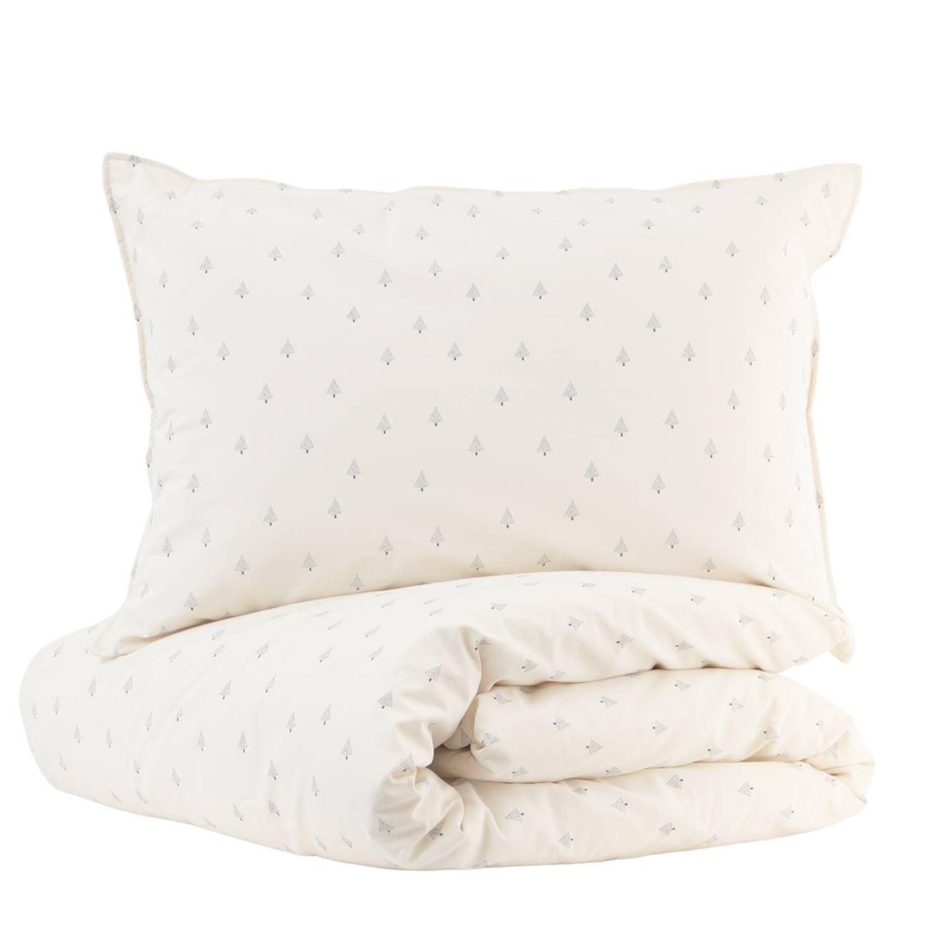 Parure De Lit Percale Coton Bio Sapins