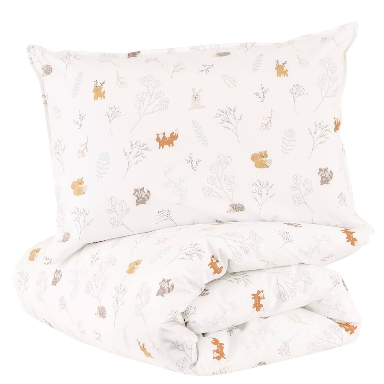 Parure De Lit Percale Coton Bio Forêt