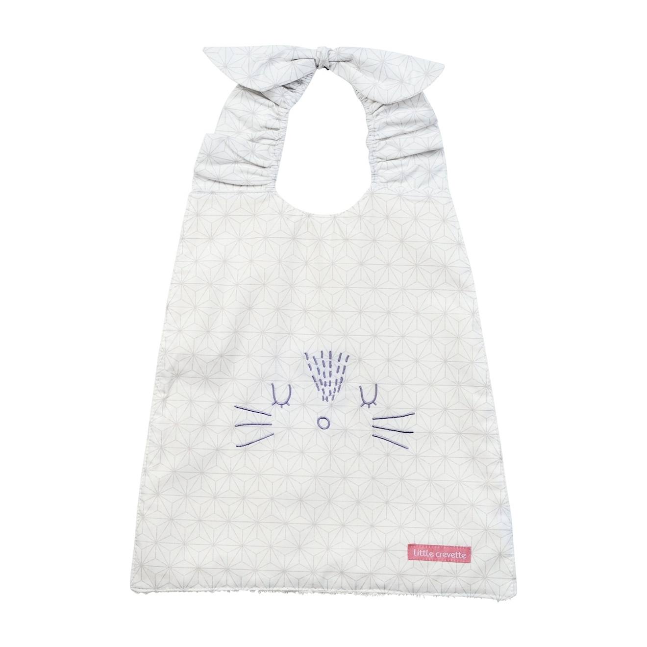 Bavoir Élastiqué Coton Bio Pompom