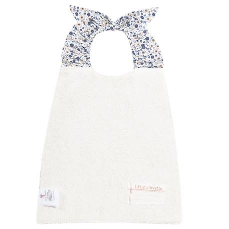 Bavoir élastiqué coton bio Bleu+Caramel+Ecru+Fleurs beiges+Vichy beige+Vichy vert 3 - vertbaudet enfant 