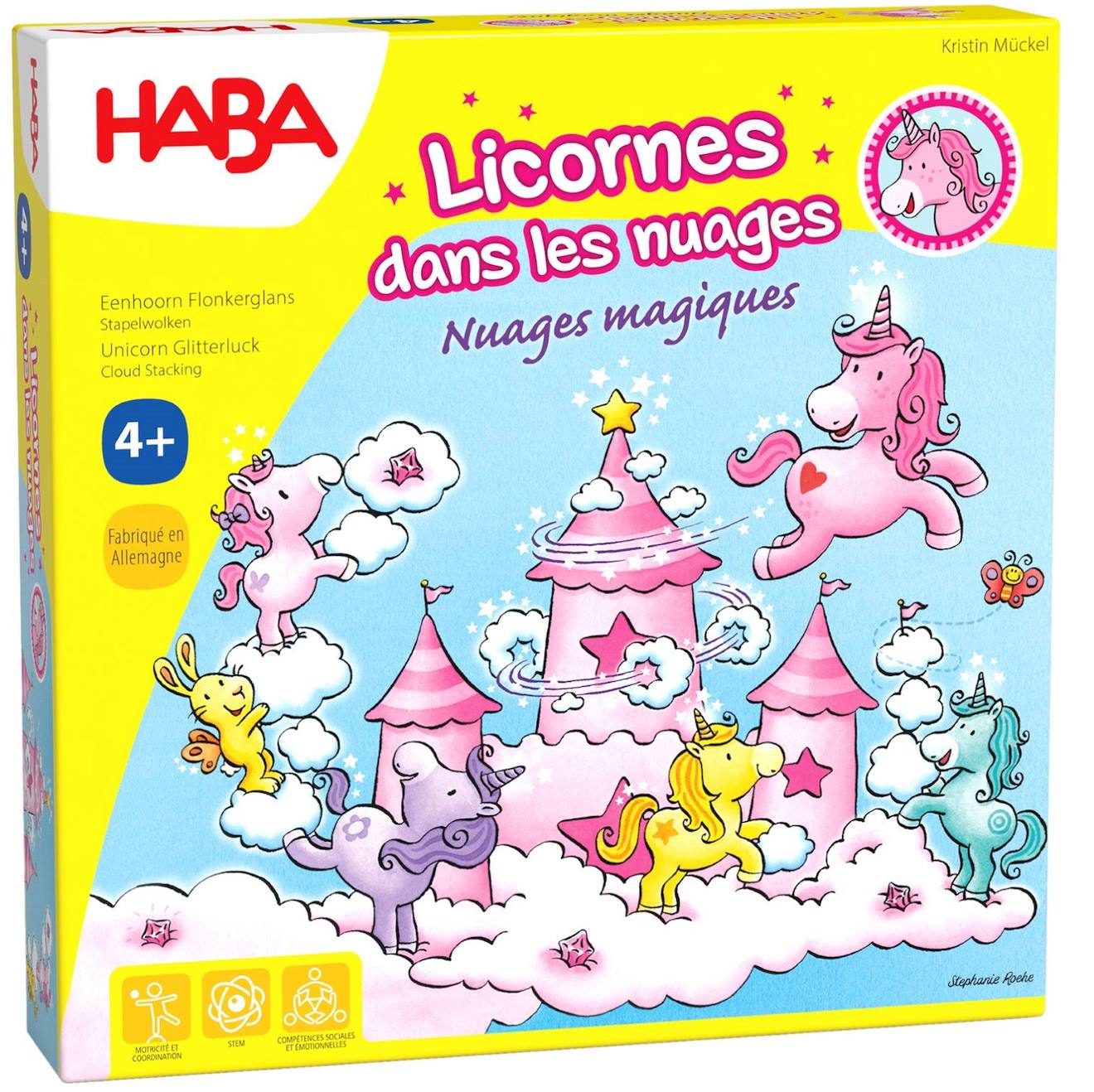 Licornes Dans Les Nuages - Nuages Magiques Rose