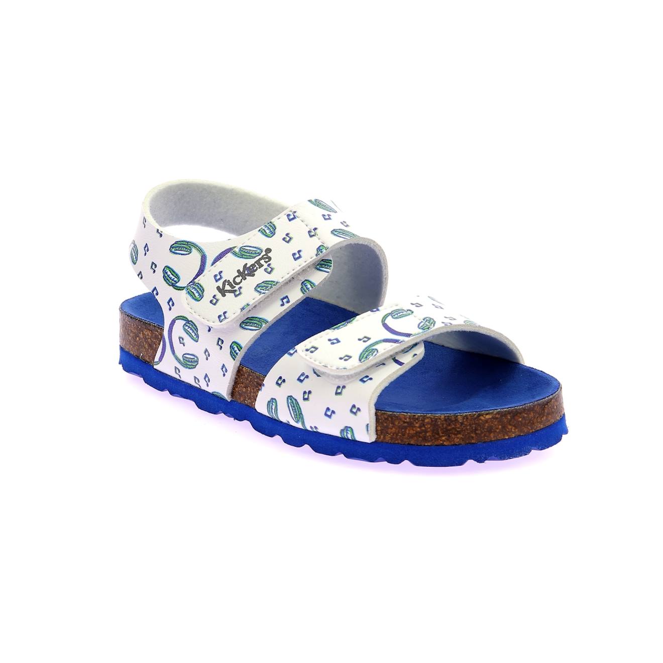 Kickers - Sandales Enfant Summerkro Blanc Musique