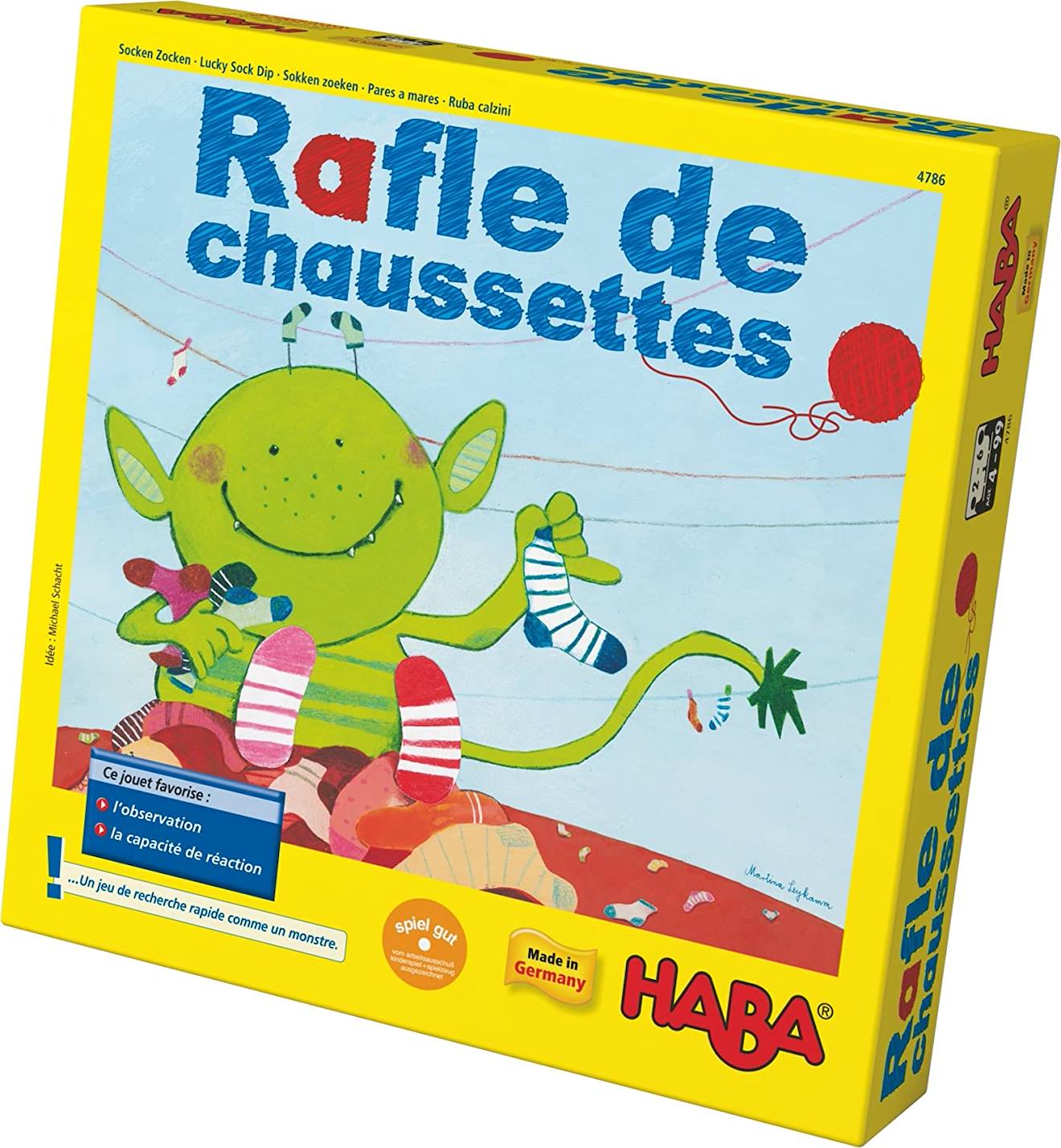 Rafle De Chaussettes Jaune