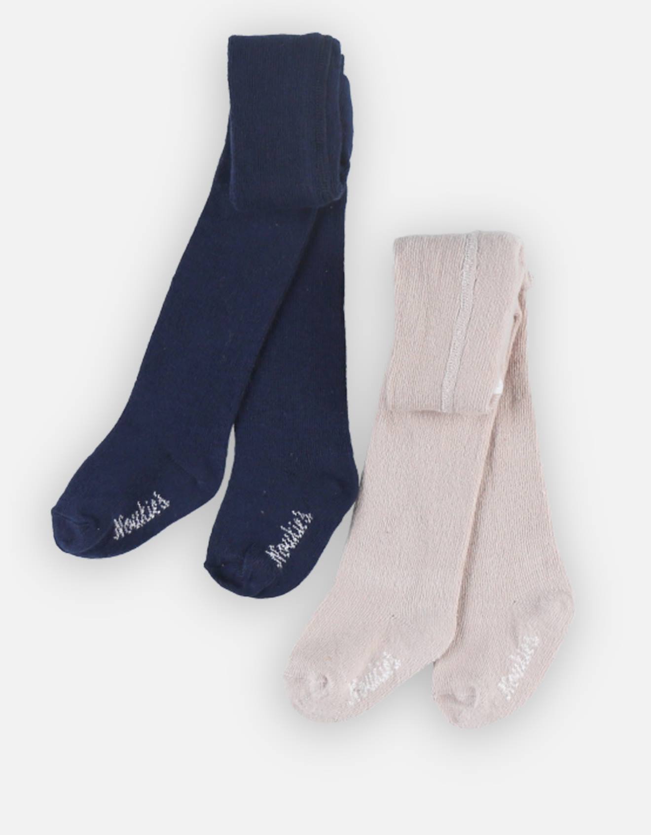 Lot De 2 Collants Beige