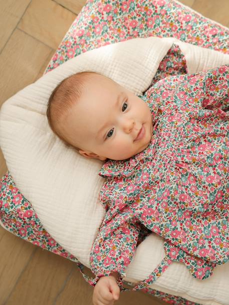 Bébé-Nid d'ange en gaze de coton bio et tissu Liberty personnalisable