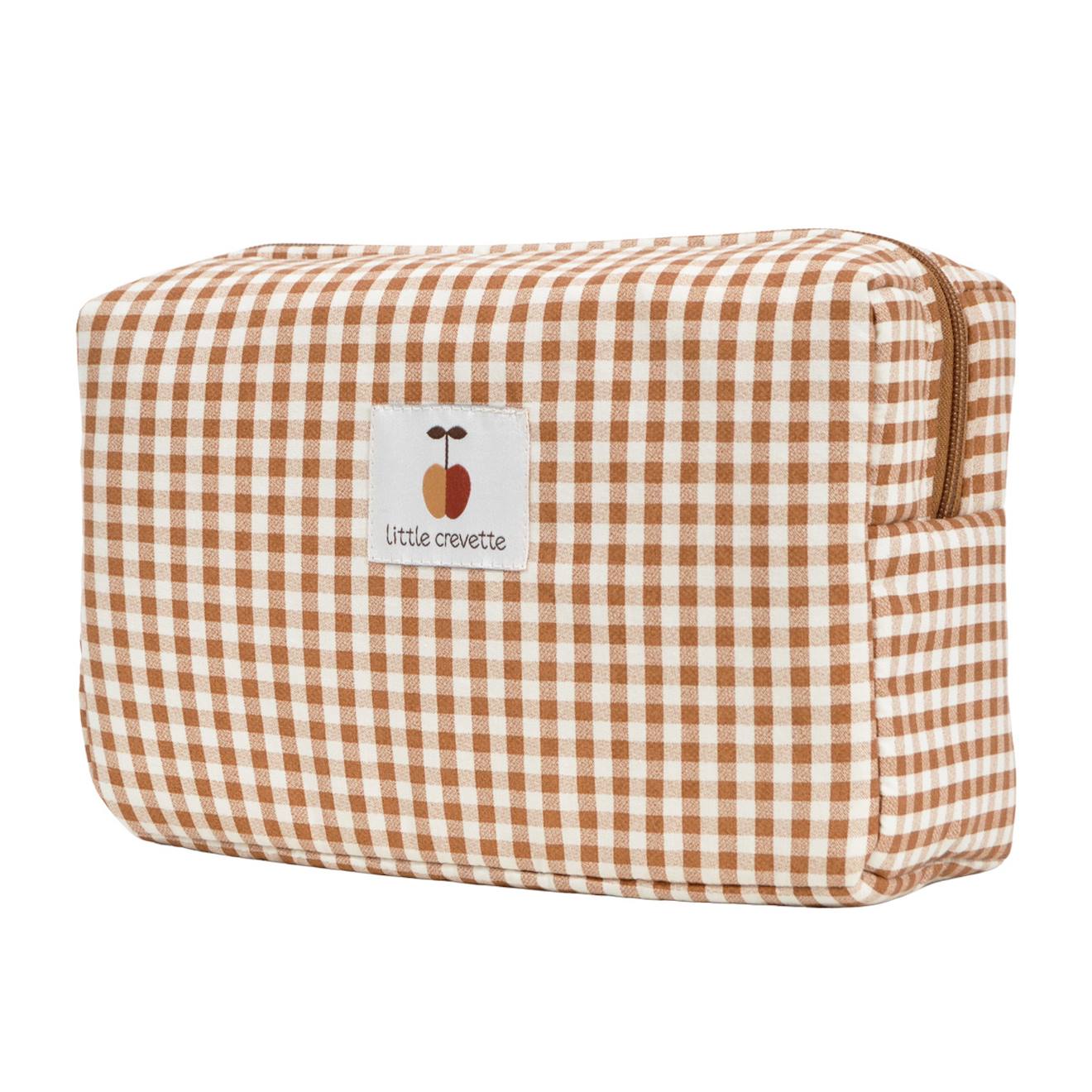 Trousse De Toilette Coton Bio Caramel