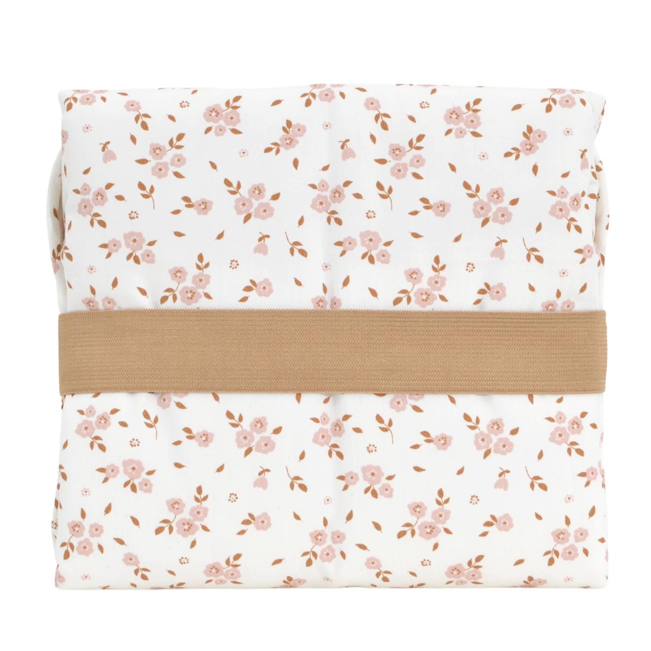 Tapis À Langer De Voyage Coton Bio Bois De Rose (Little Crevette) - Image 1