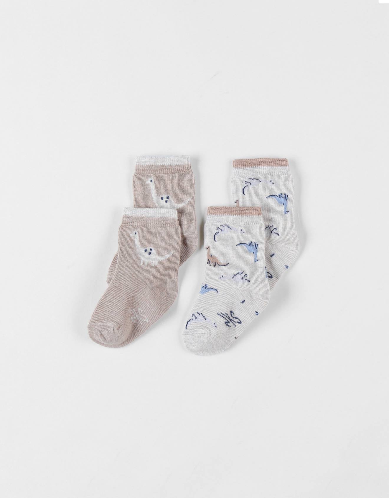 Lot De 2 Paires De Chaussettes En Tricot Blanc