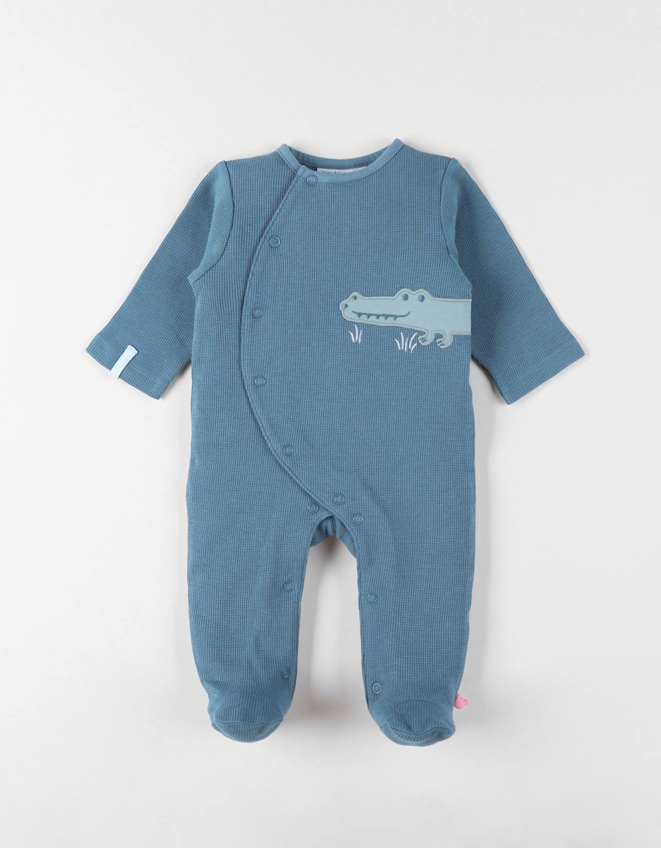 Noukies - Pyjama Bébé Coton Gaufré Bleu