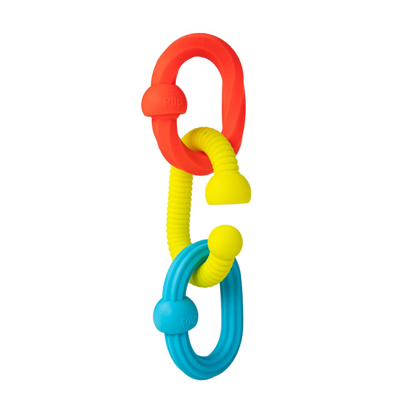 Plip Grips - 3 Anneaux Texturés Silicone Dès 6 Mois Multicolore