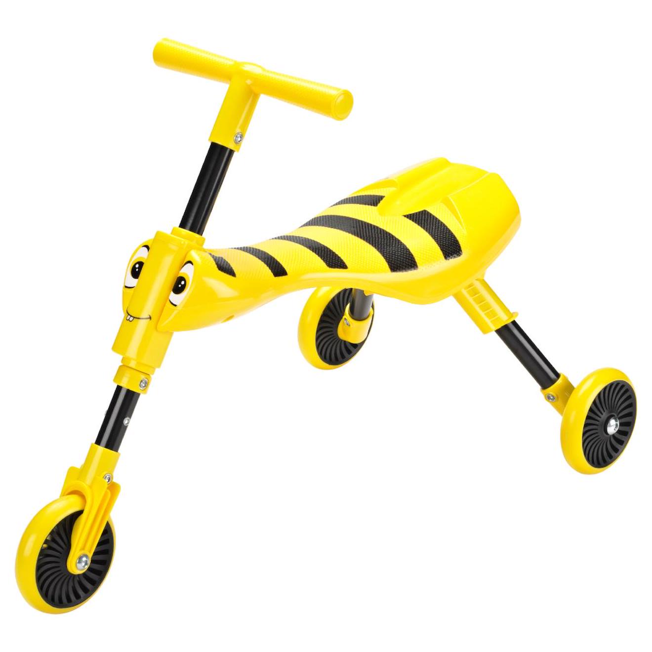 Tricycle Enfant Pliable 3 Roues Scuttlebug Bumble Métal Noir - Jaune