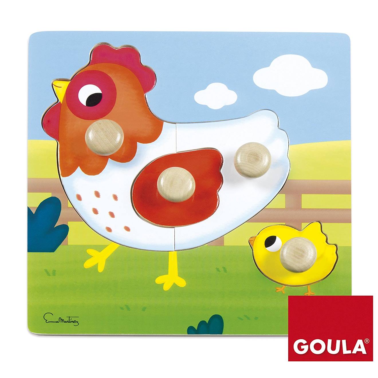 Puzzle Poule Vert