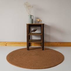 Linge de maison et décoration-Décoration-Tapis rond laine feutrée neethu