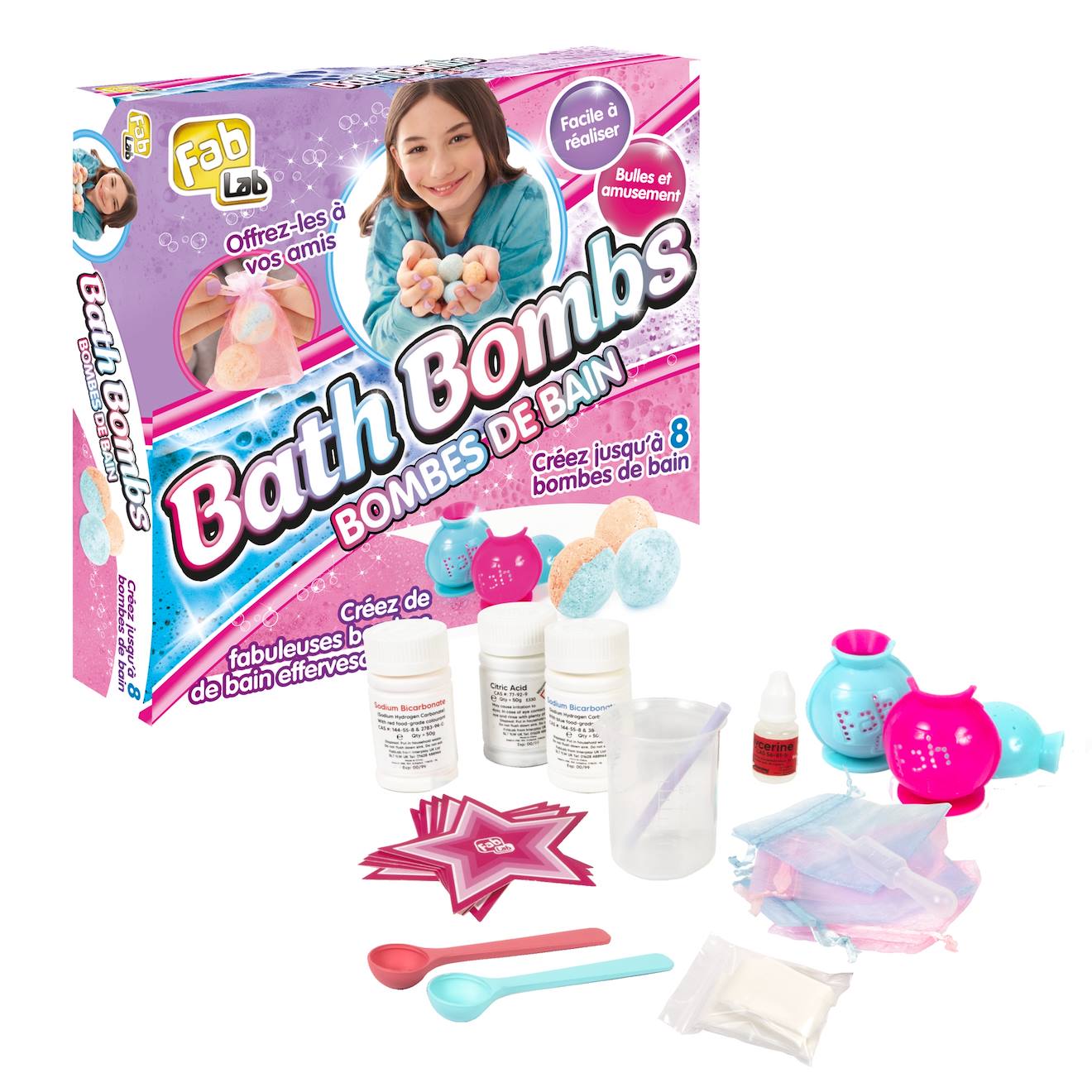 Coffret Bombes De Bain - Créer Tes Bombes De Bain Personnalisées ! Multicolore