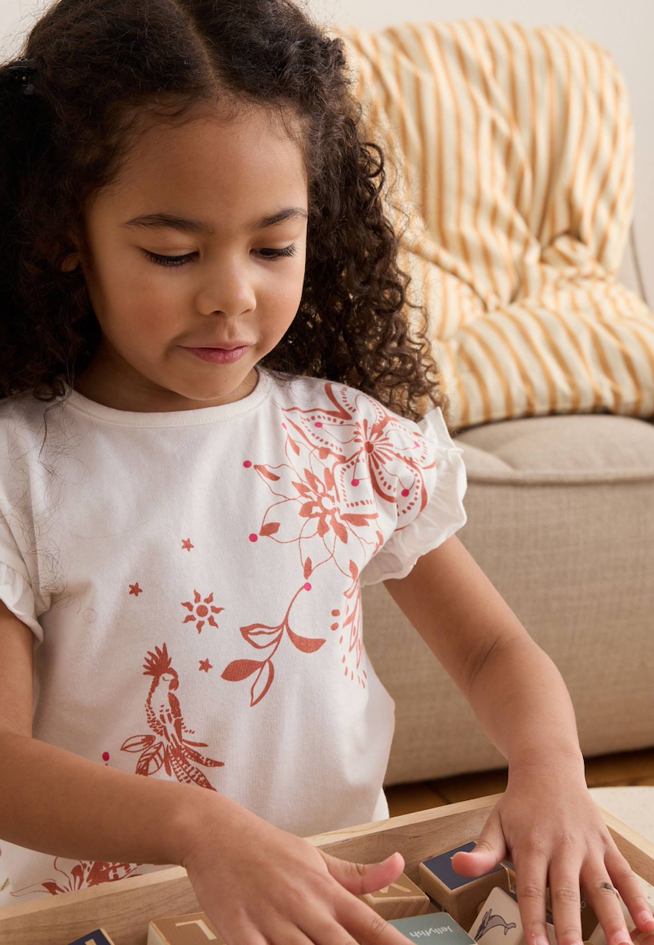 T-shirt Enfant Fiesta Ecru