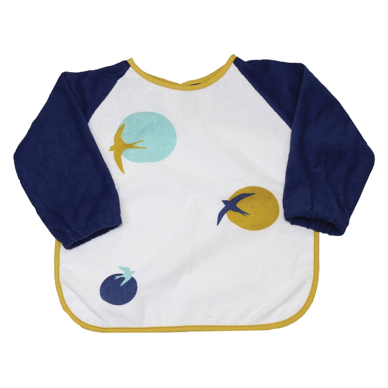 Bavoir Imperméable Manche Longue Bleu Marine