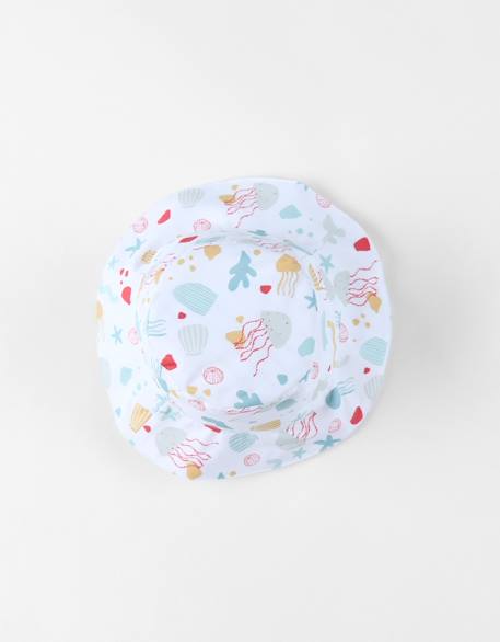 Bébé-Chapeau réversible à imprimés fleuri
