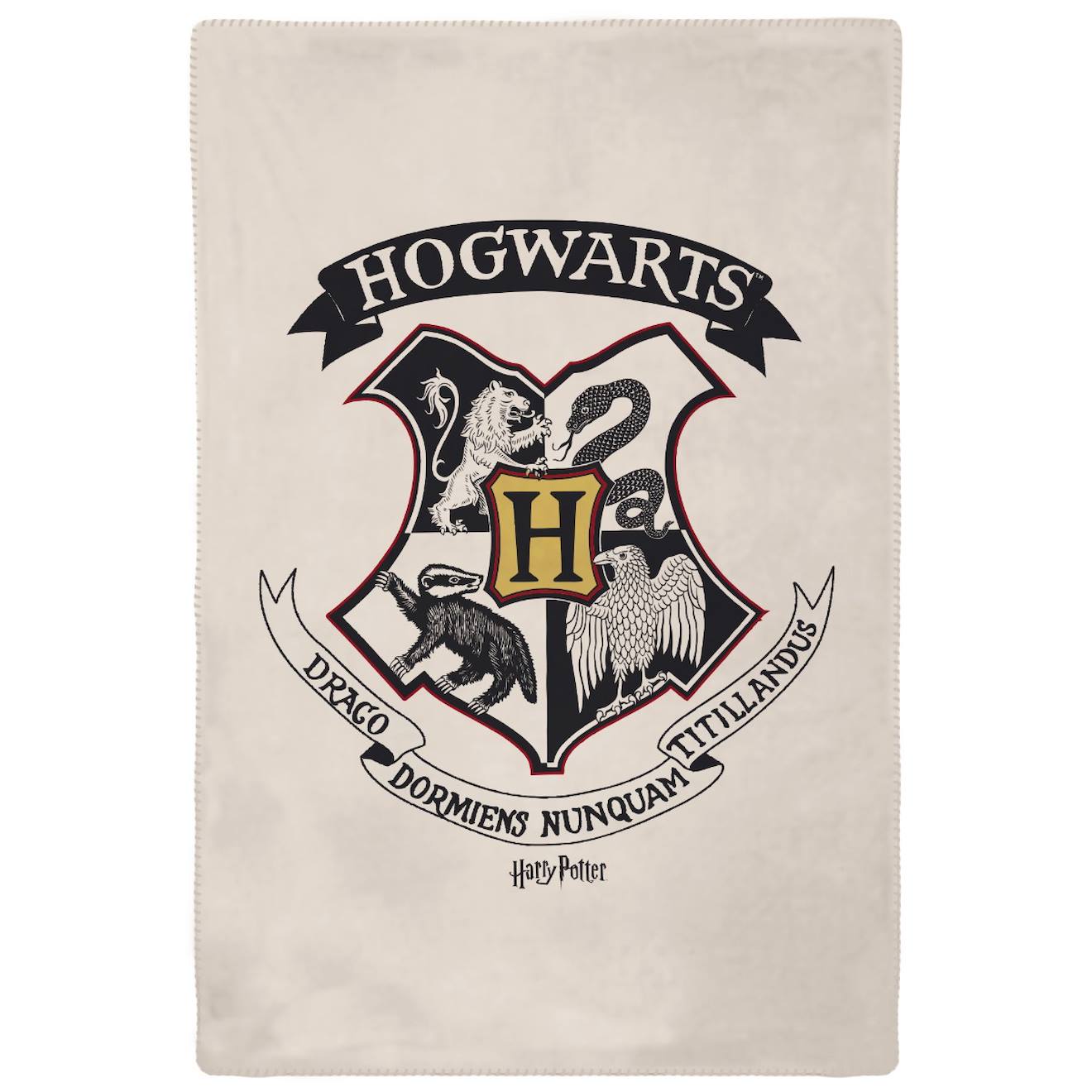 Plaid Harry Potter Poudlard Blanc