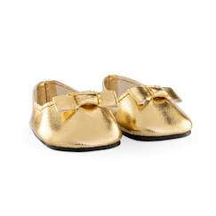 Ballerines dorées pour poupon 36 cm  - vertbaudet enfant
