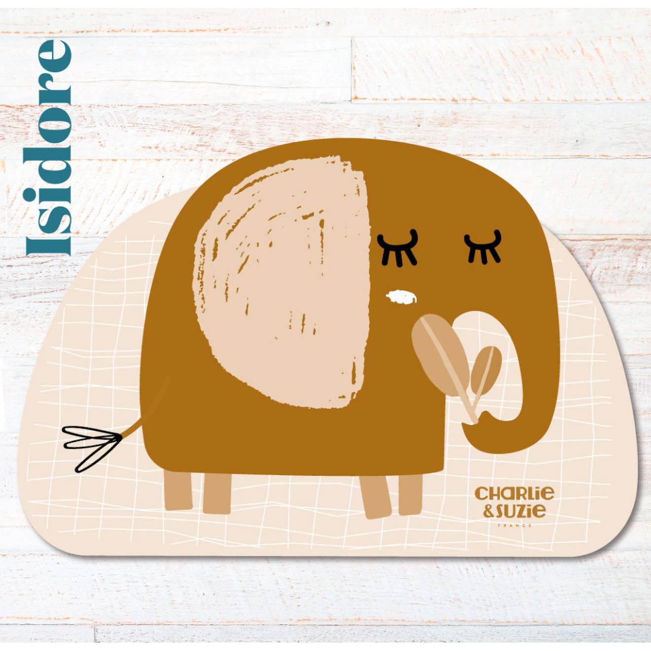 Set De Table Éléphant Isidore Multicolore