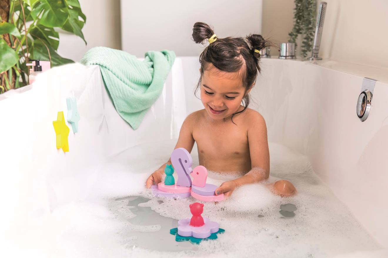 Puzzle De Bain - La Mare Enchantée Violet (Quut) - Image 1