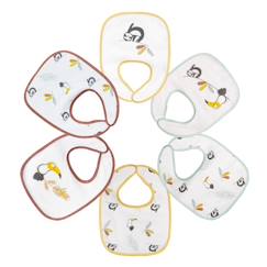 -Lot de 6 bavoirs