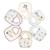 Lot de 6 bavoirs Blanc 1 - vertbaudet enfant 
