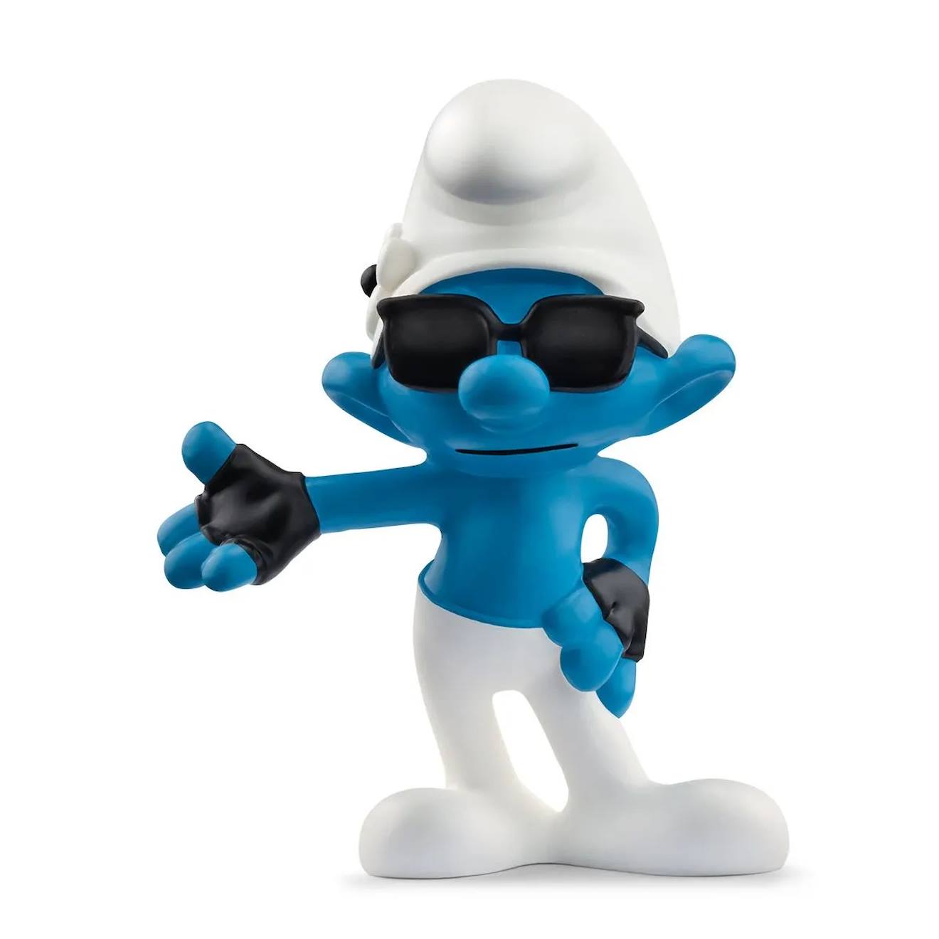 Figurine Schtroumpf Vaniteux Bleu