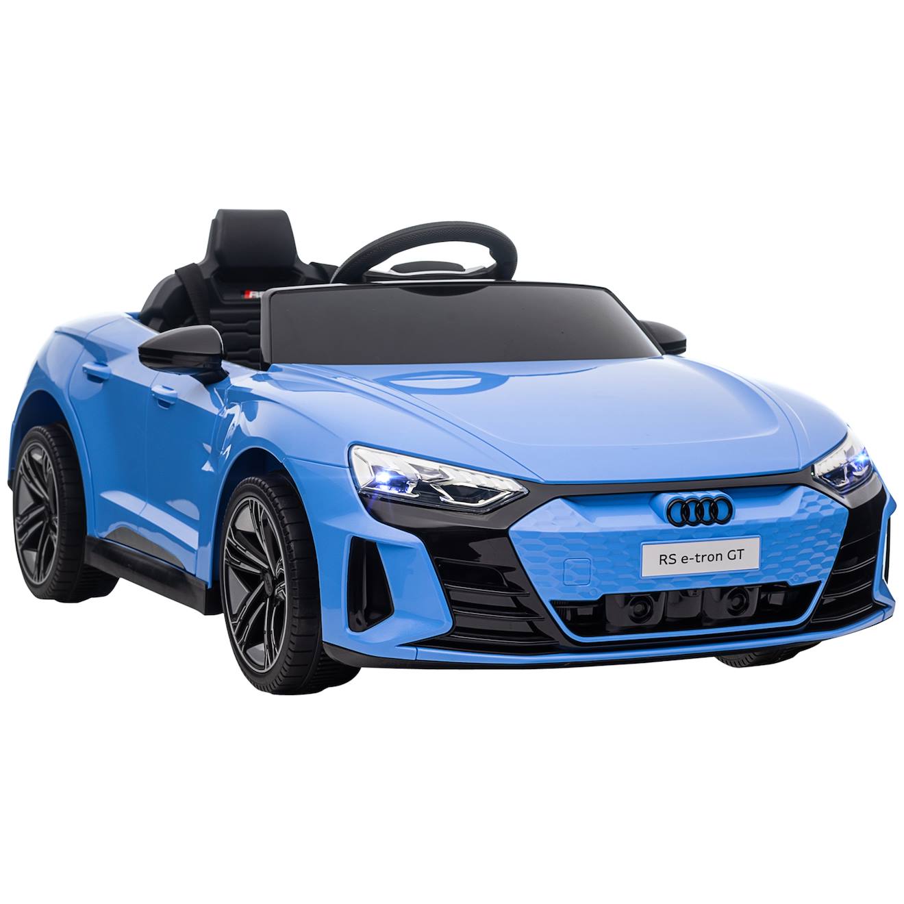 Voiture Électrique Enfant Audi Rs E-tron Gt V. Max. 5 Km/h Télécommande Effets Sonores Lumineux Bleu
