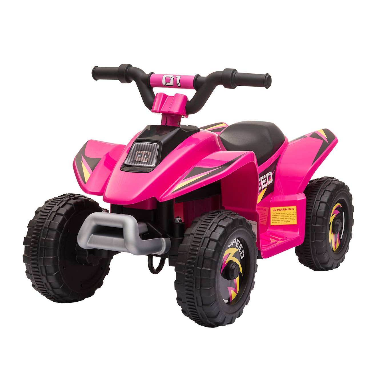 Quad Électrique Enfant - Voiture Électrique Enfant - Marche Av, Ar - 6 V, V. Max. 4,6 Km/h Rose