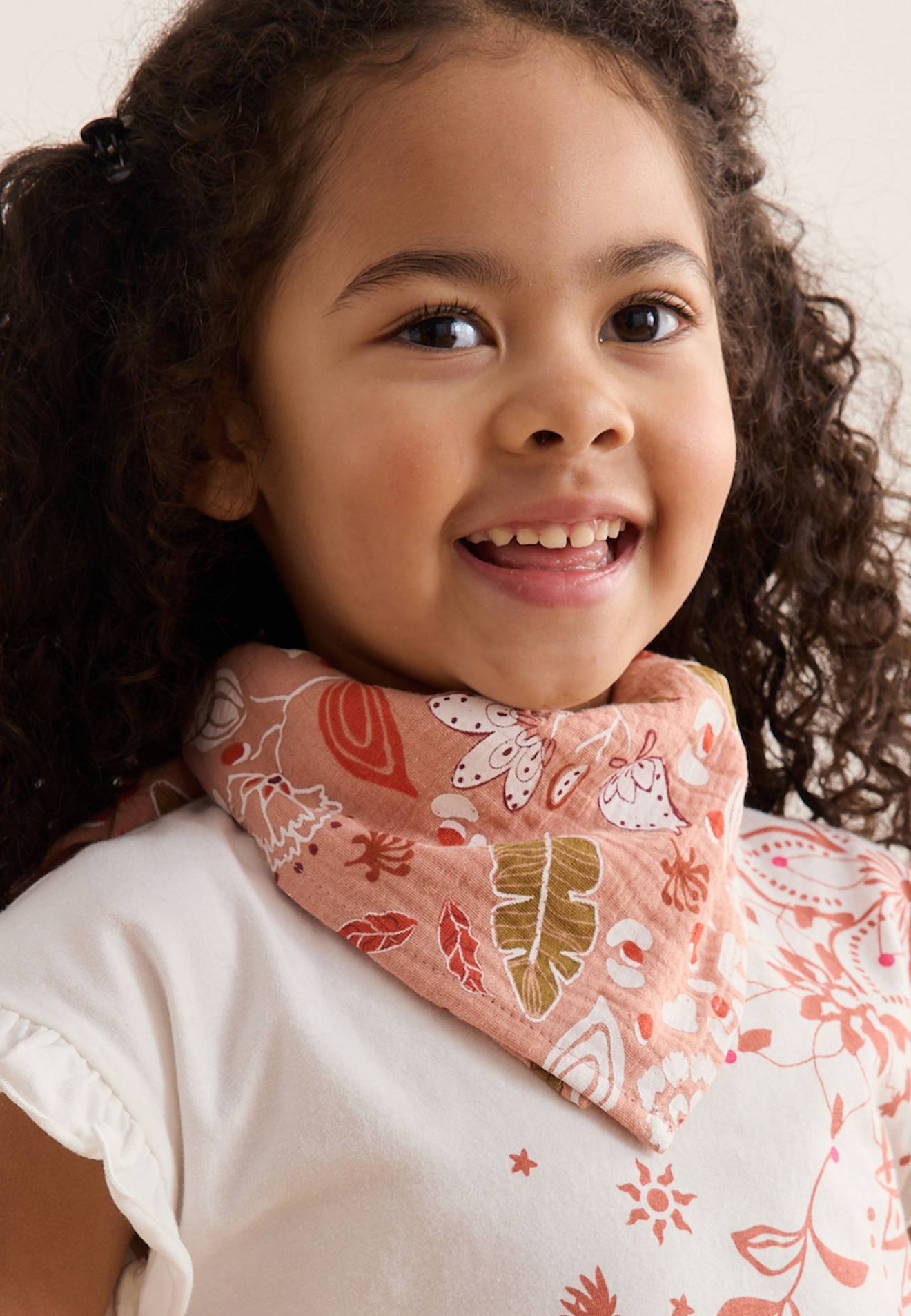 Foulard En Gaze De Coton Mindanao 50 X 50 Cm Rose