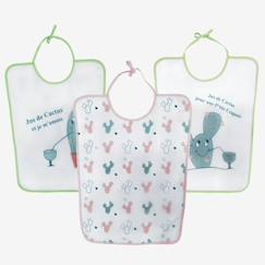 Lot de 3 bavoir bébé  - vertbaudet enfant