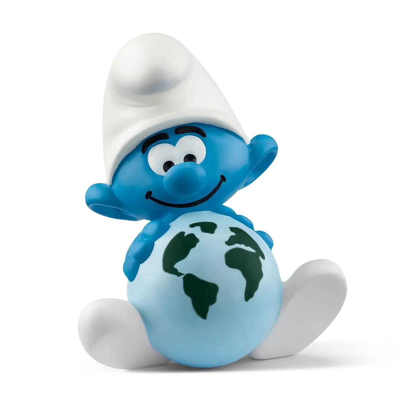 Figurine Schtroumpf Ecolo Bleu