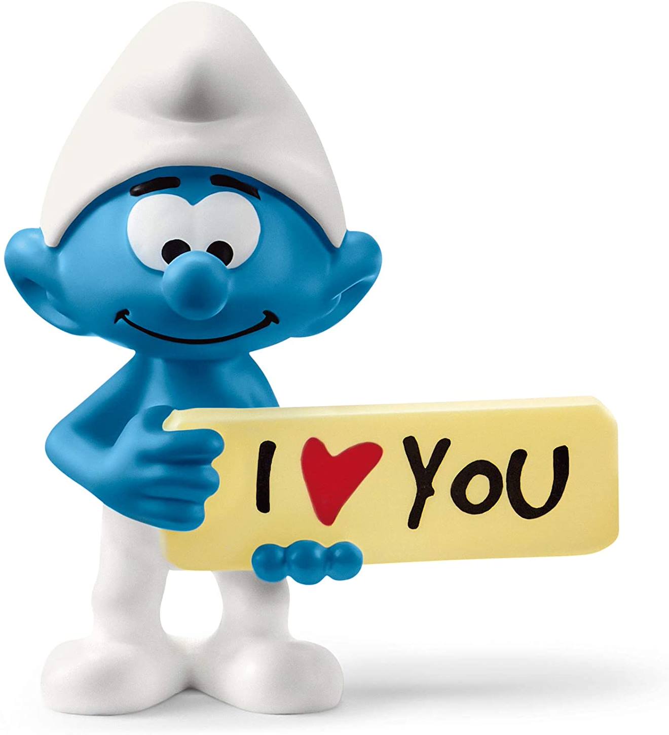 Figurine Schtroumpf Avec Panneau Bleu