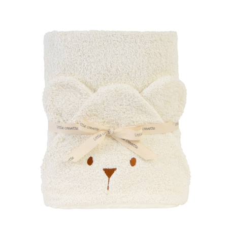 Little Crevette - Cape De Bain Coton Bio Ourson Écru