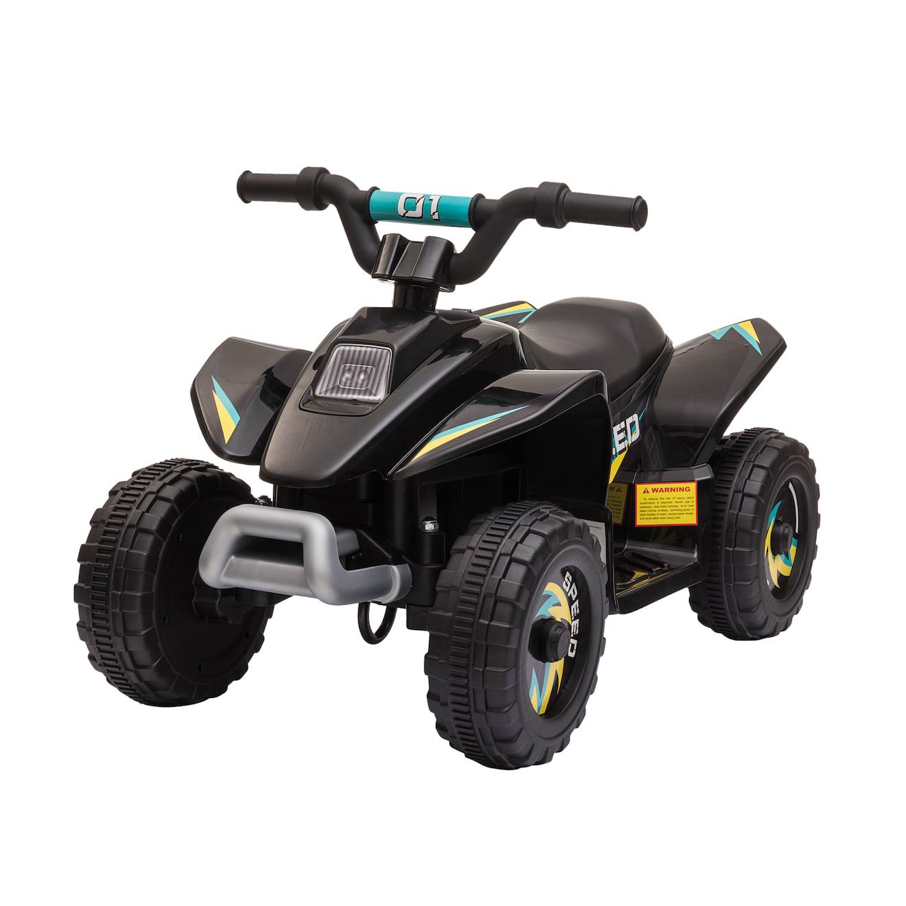 Quad Électrique Enfant - Voiture Électrique Enfant - Marche Av, Ar - 6 V, V. Max. 4,6 Km/h Noir