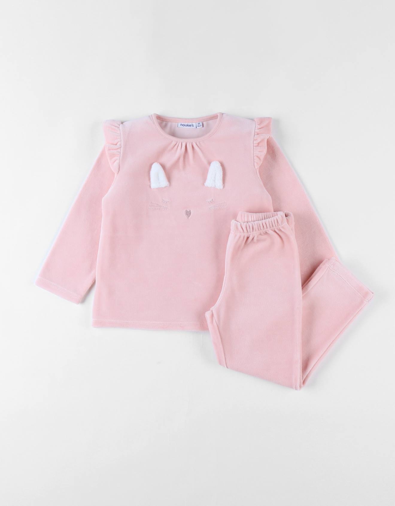 Pyjama En Velours Côtelé Lapin Rose