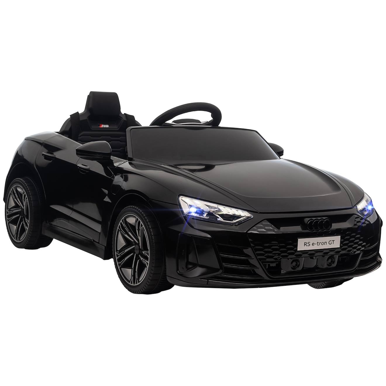 Voiture Électrique Enfant Audi Rs E-tron Gt V. Max. 5 Km/h Télécommande Effets Sonores Lumineux Noir