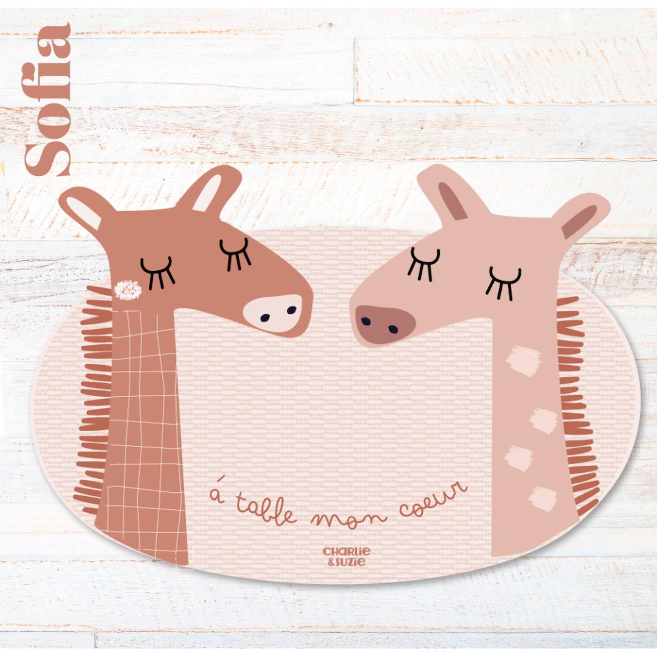 Charlie & Suzie - Set De Table Sofia Girafe Multicolore