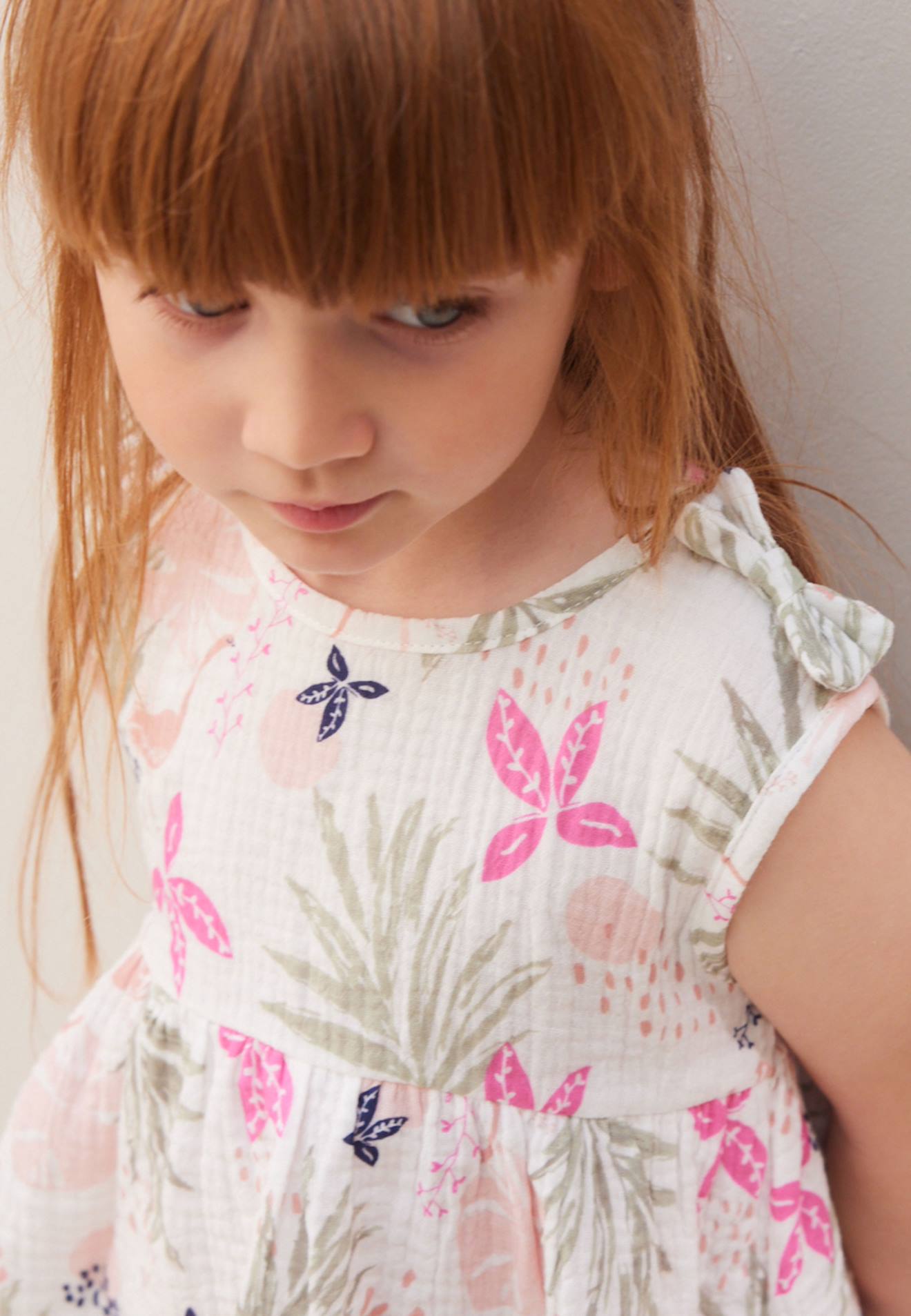 Blouse Enfant En Gaze De Coton Calipso Ecru
