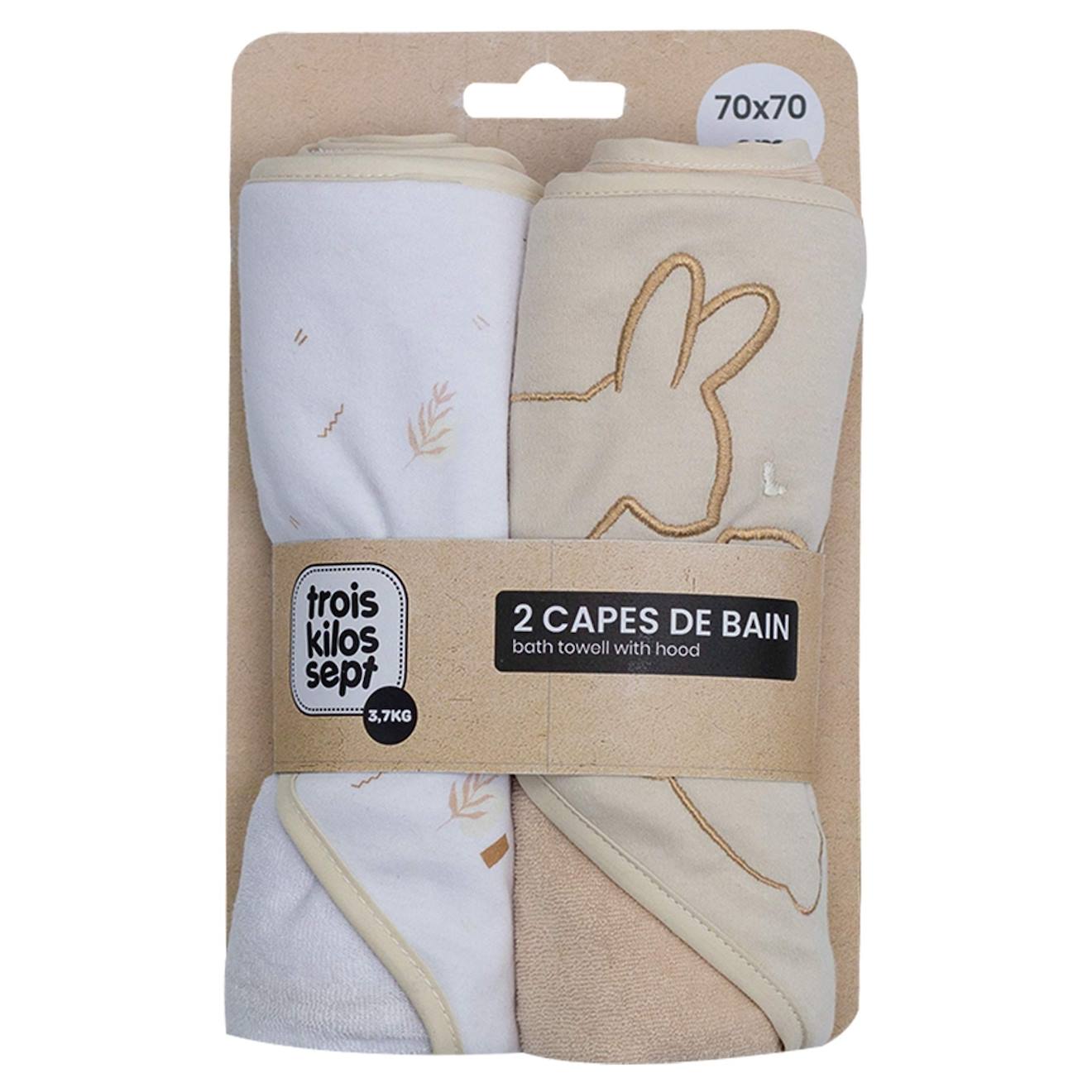 Lot De 2 Cape De Bain Beige