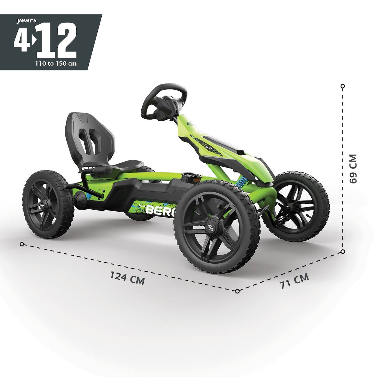 Kart À Pédale Rally Drt Vert