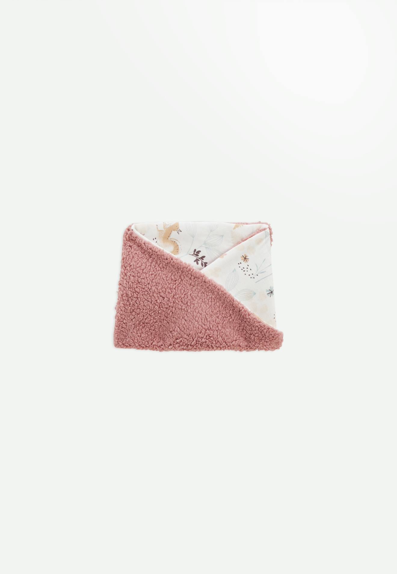 Cache Cou Enfant En Sherpa Bloom Rose