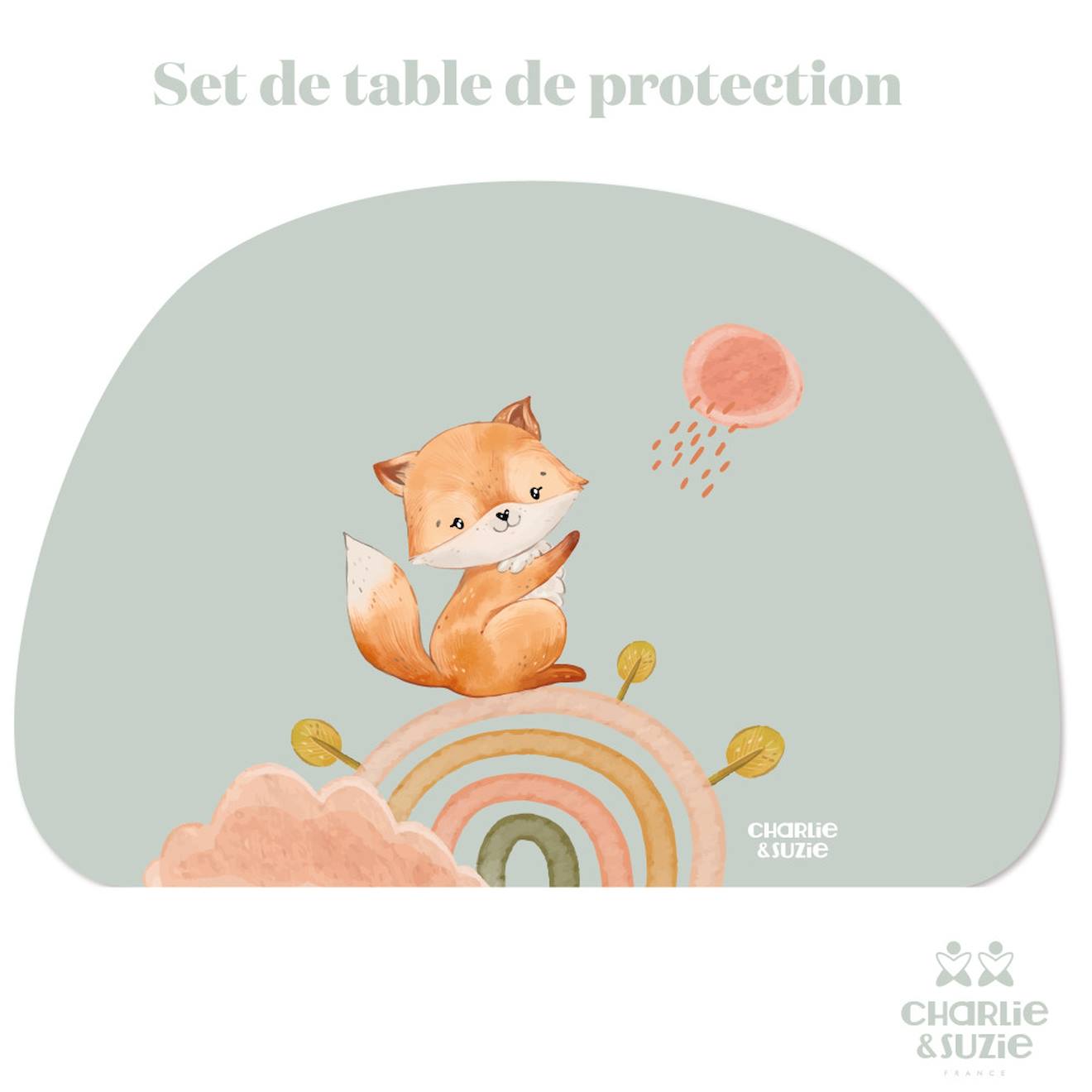 Set De Table Renard Multicolore