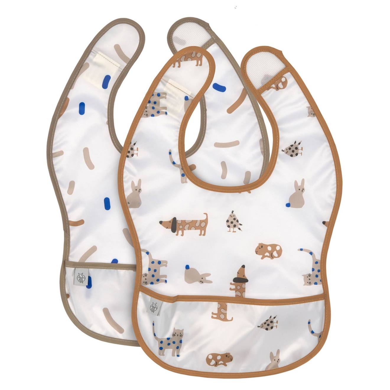 Lot De 2 Bavoirs Extra Large Little Mateys Multicolore